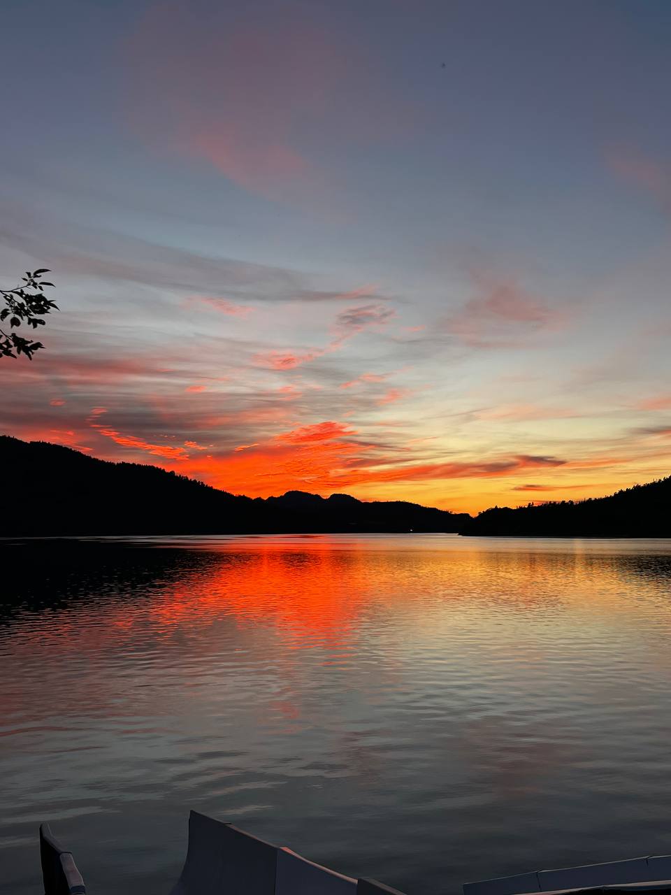 Красивый вид заката